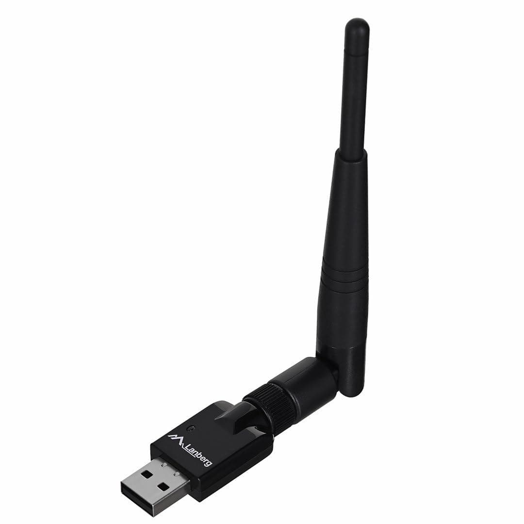 Lanberg USB adapter wireless network card nc-0150-we n150 1x external antenna