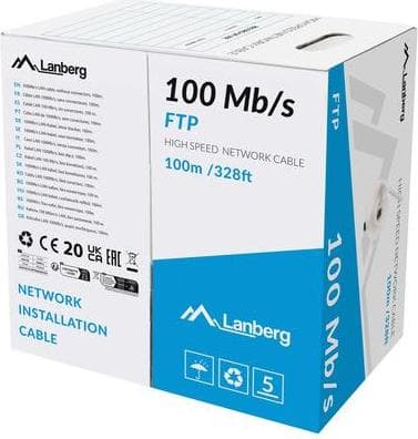 Lanberg LAN cable ftp 100m stranded cca grey
