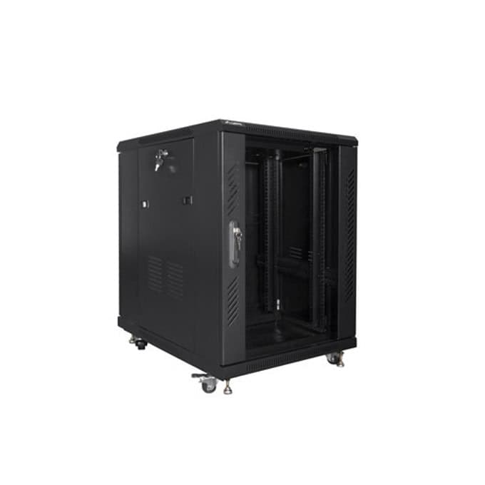 Lanberg rack cabinet 19" free-standing 15U/600x800 (flat pack) black