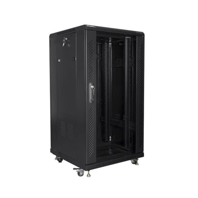 Lanberg rack cabinet 19" free-standing 22U/600x600 (flat pack) black