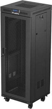 Lanberg rack cabinet 19" free-standing 32U/600X600 (FLAT PACK) with mesh door LCD black