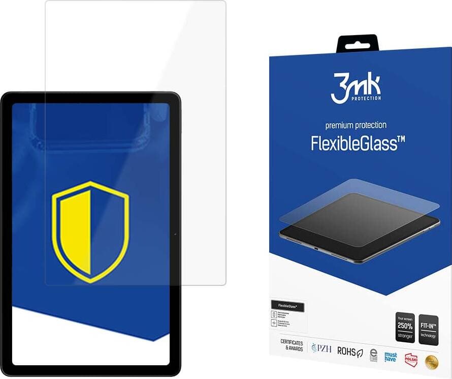 Хибридно стъклено защитно покритие за дисплея на Nokia T21 (2022) - 3mk FlexibleGlass Screen Protector (прозрачен)