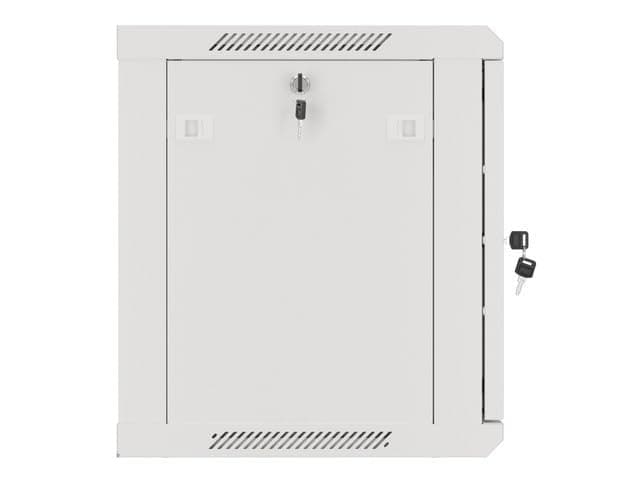 Lanberg rack cabinet 19" wall-mount 9U/600x450 for self-assembly with metal door grey (flat pack)