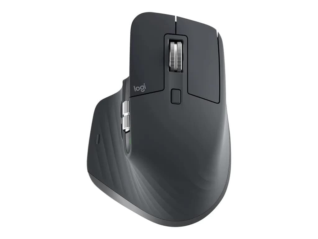 Мишка LOGITECH MX Master 3 Advanced, лазерна(4000 dpi), USB, 7 програмируеми бутона, Bluetooth, USB, до 10m обхват, черна
