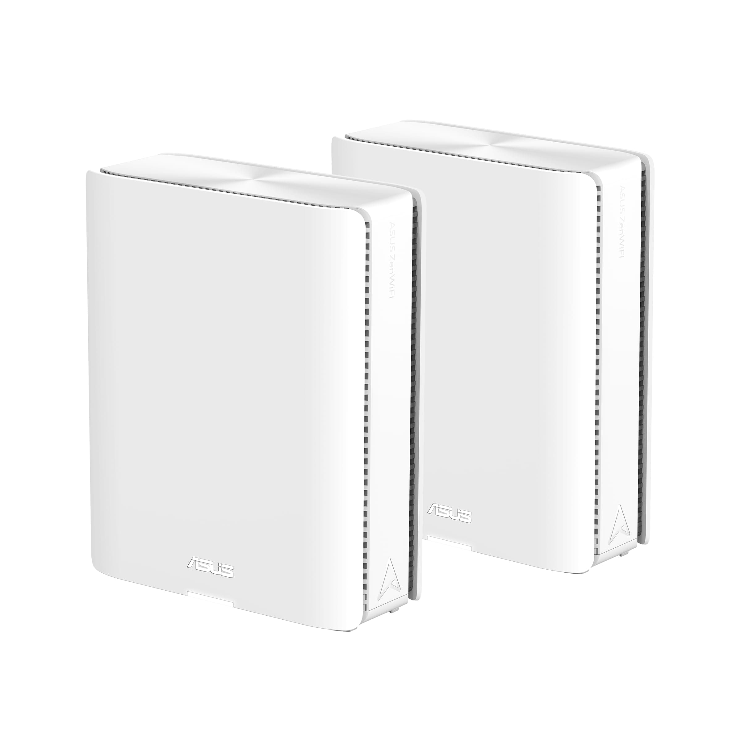Asus Mesh WiFi система, ZenWiFi BQ16 2PK, BE25000, Quad-Band, до 740m2, Quad-Core 2.6GHz CPU, 256MB/2GB Flash/RAM, 10G dual-port, Smart Home Master SSIDs, AiProtection Pro, Adaptive QoS, VPN сървър/клиент, IPTV, OFDMA, Beamforming, AiMesh, 4G&5G, бяло