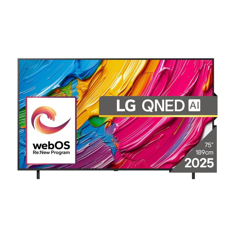 LG 55QNED80A3A, 55" 4K QNED HDR Smart TV, 3840x2160, DVB-T2/C/S2, Alpha 7 AI Processor, HDR10 / HLG, webOS 25 ThinQ, VRR / ALLM / HGiG, 4K Upscaling, WiFi 5, Voice Controll, Bluetooth 5.1, AirPlay 2, LAN, CI, HDMI, SPDIF, Google Cast, 2 pole Stand
