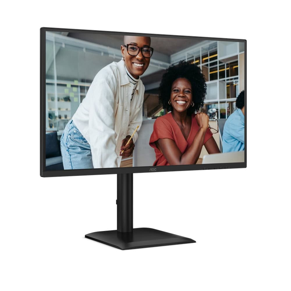 AOC 27E4U, 27" IPS WLED, 1920x1080@120Hz, 4ms GtG, 300cd m/2, 1500:1, 20M:1 DCR, Adaptive Sync, FlickerFree, Anti Blue Light, 2Wx2, Tilt, Height Adjust, Pivot, Swivel, D-SUB, HDMI, USB Hub