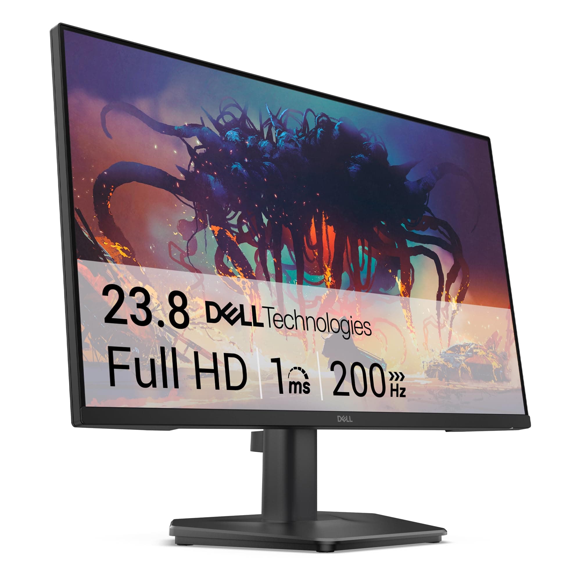 Dell SE2425HG, 23.8" Wide LED, IPS Anti-Glare, 1ms GTG (Extreme Mode), 200 Hz, 1000:1, 300 cd/m2, FullHD 1920x1080, 99% sRGB, ComfortView, HDMI, DP, Headphone-out, Tilt, Black