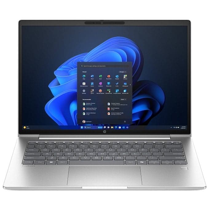 HP ProBook 4 G1iR 16" Pike Silver, Core 7 150U (до 5.4Ghz/12MB/10C), 16" WUXGA AG 300nits, 16GB 5600Mhz 1DIMM, 512MB PCIe SSD, WiFi 6E + BT 5.3, FPR, Backlit Kbd, 3C Batt, Win 11 Pro, 3Y Offsite