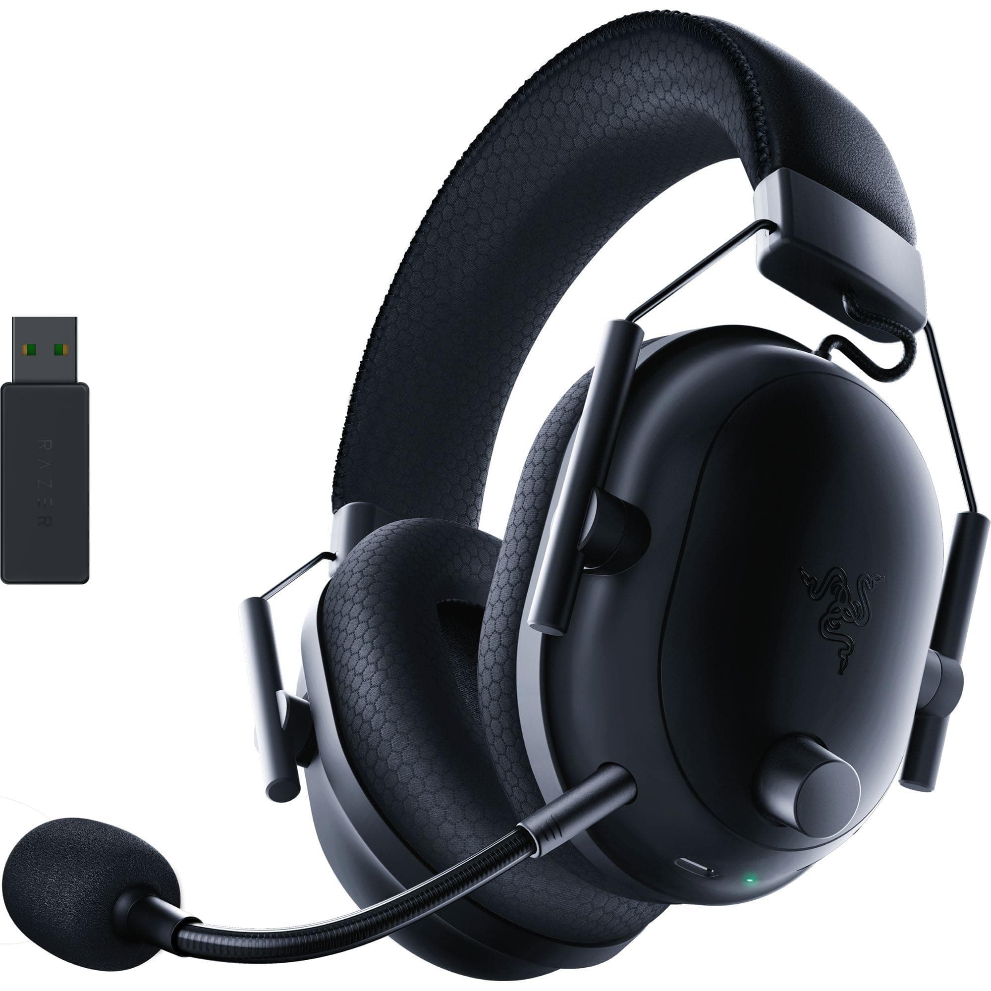 Слушалки Razer Blackshark V2 Pro (2023) (RZ04-04530100-R3M1), безжични, Bluetooth 5.2, микрофон, виртуален 7.1 Surround, 50мм говорители, черни