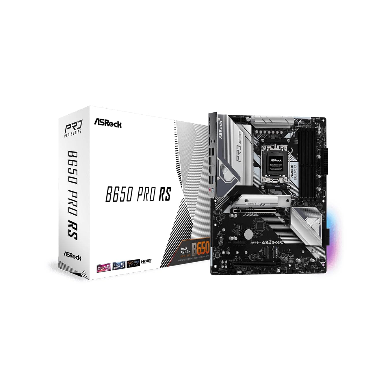 Дънна платка ASROCK B650 Pro RS, Socket AM5, ATX