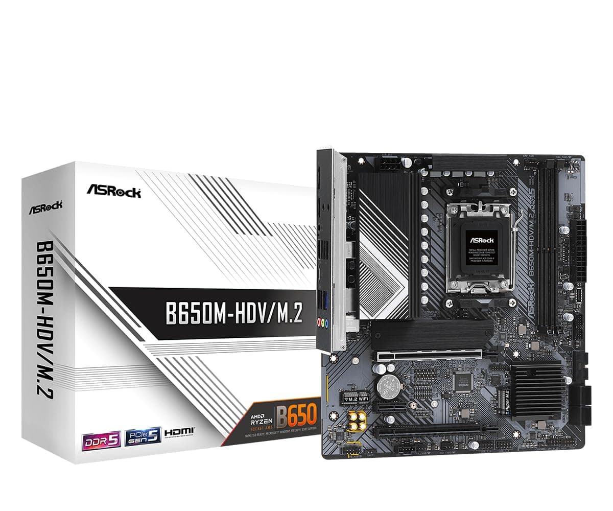Дънна платка ASRock B650M-HDV/M.2, Socket AM5 2xDDR5