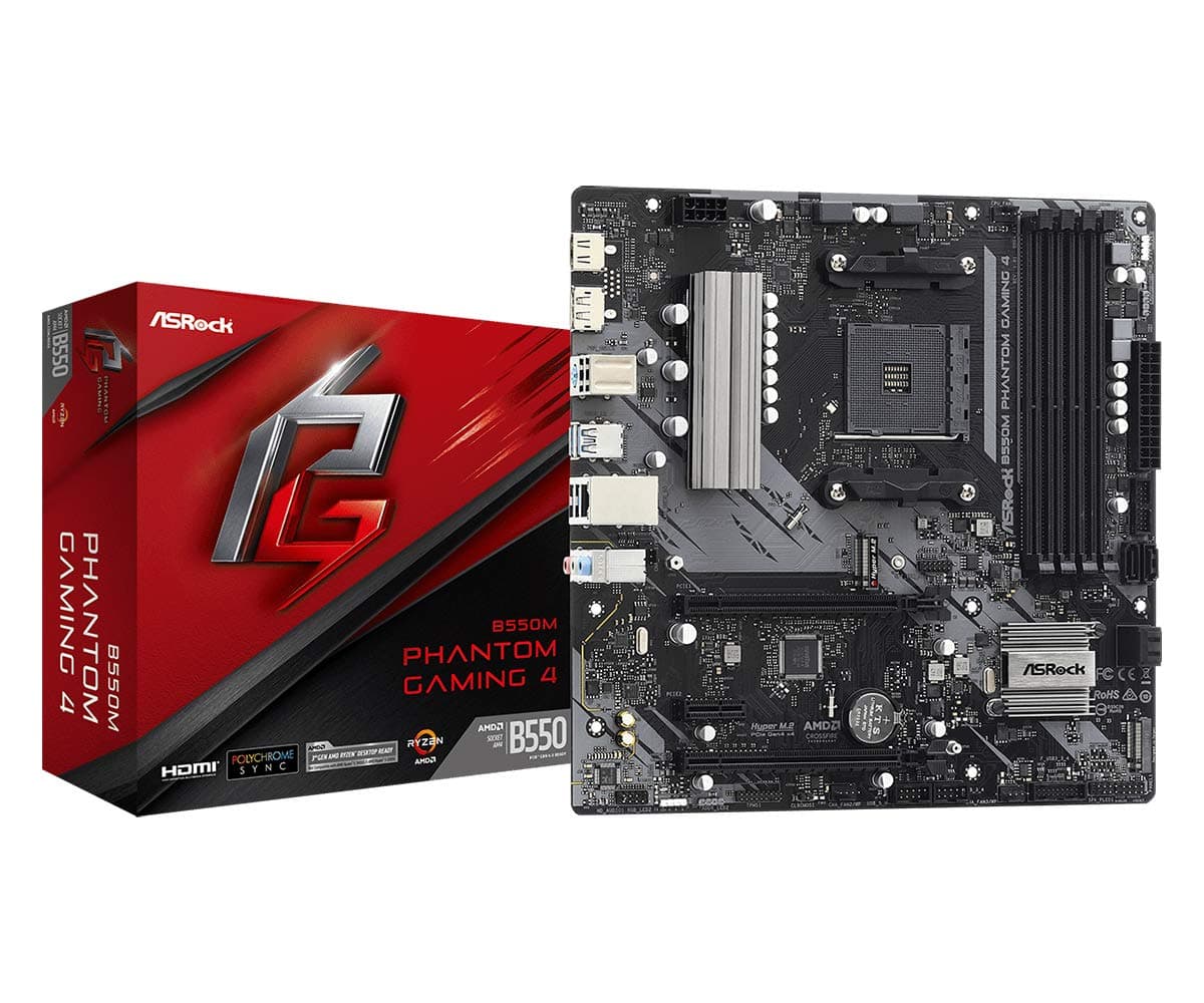 Дънна платка ASRock B550M Phantom Gaming 4, AM4