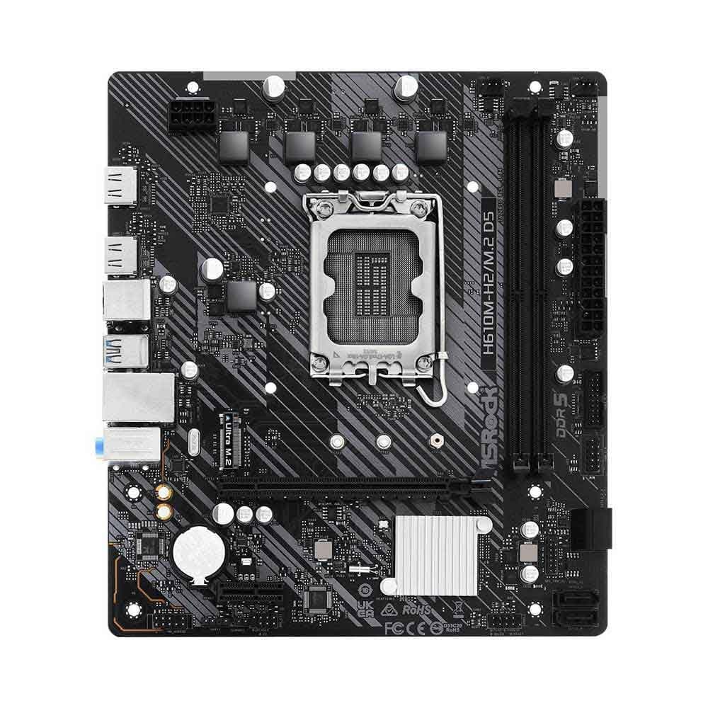 Дънна платка ASRock H610M-H2/M.2, DDR5, mATX