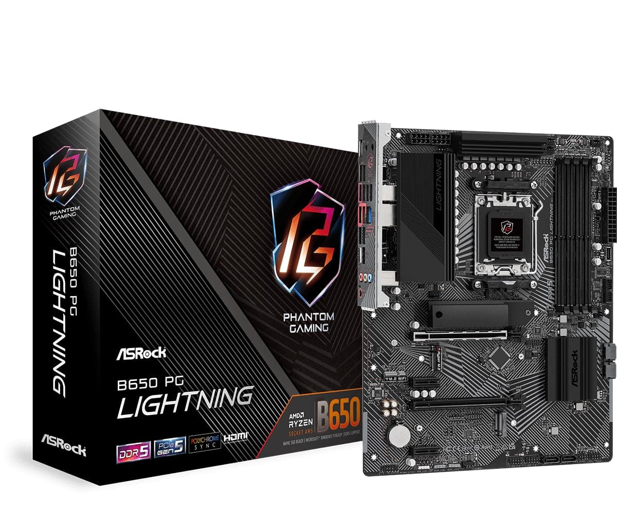 Дънна платка ASROCK B650 PG Lightning, Socket AM5, ATX