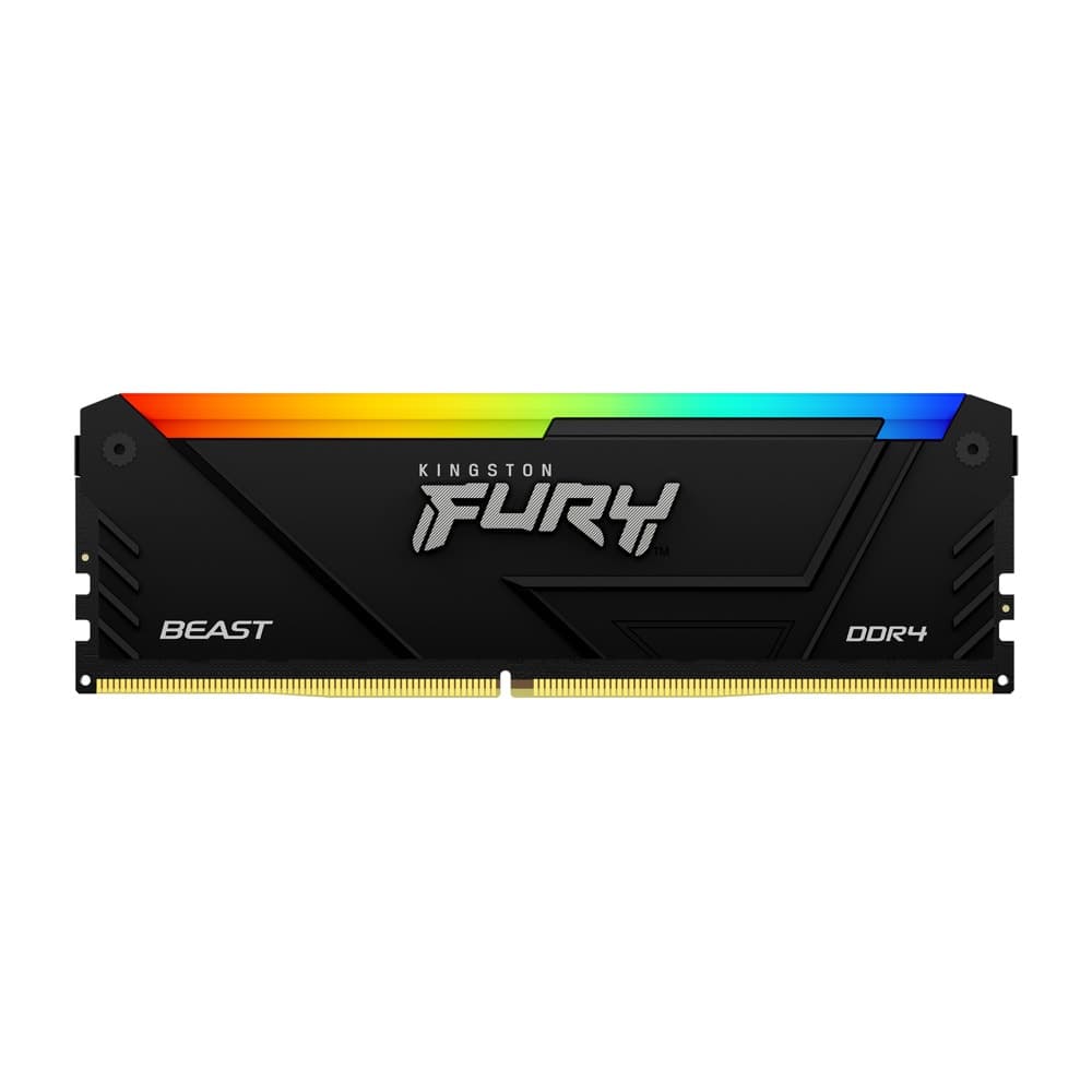 Памет Kingston FURY Beast Black RGB 16GB(2x8GB) DDR4 3600MHz CL17