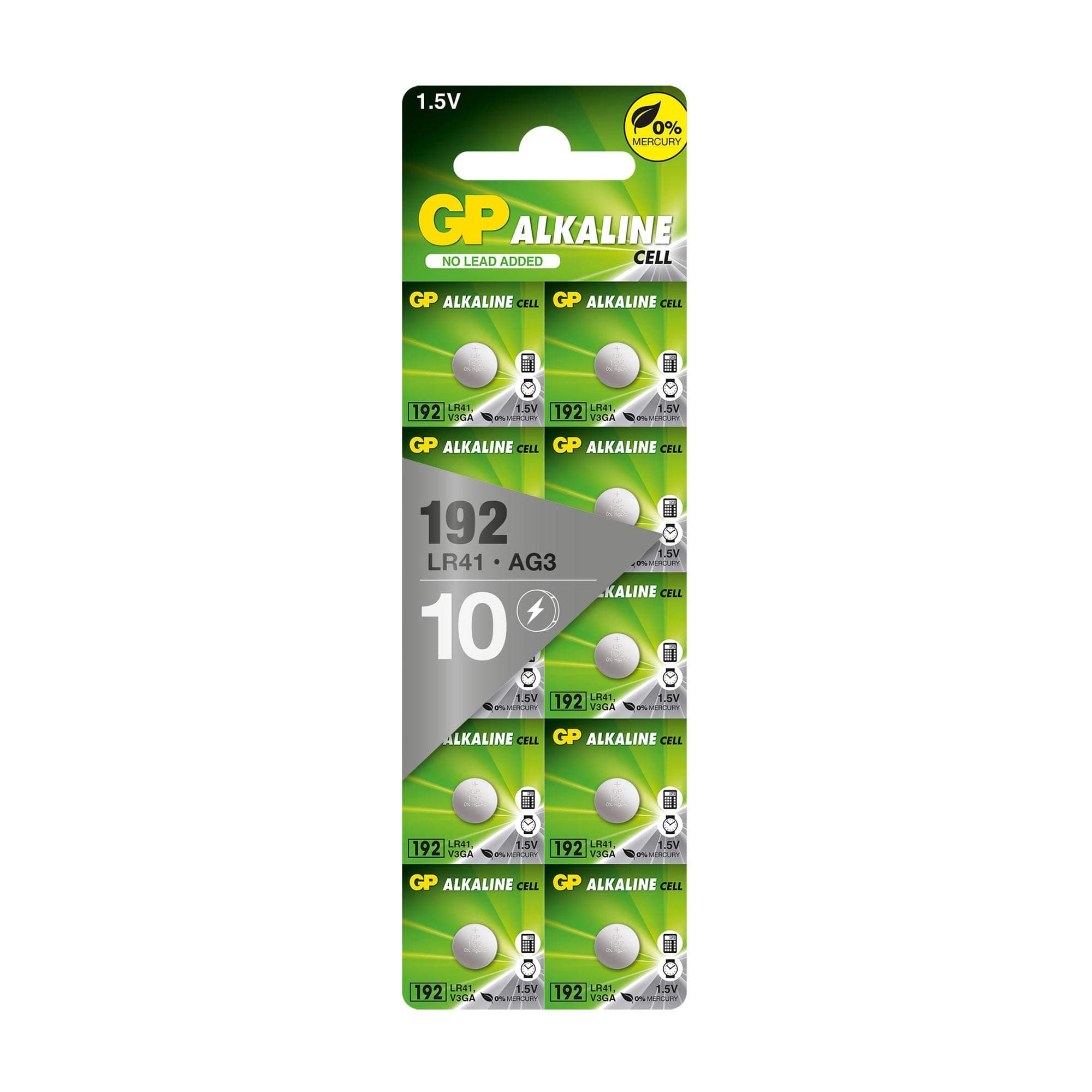 Бутонна алкална батерия GP BATTERIES GP192, LR-41, 1.55V, AG3