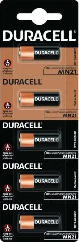 Алкална батерия DURACELL 12 V /5бр./в пакет/ цена за 1 бр./ за аларми А23 MN21