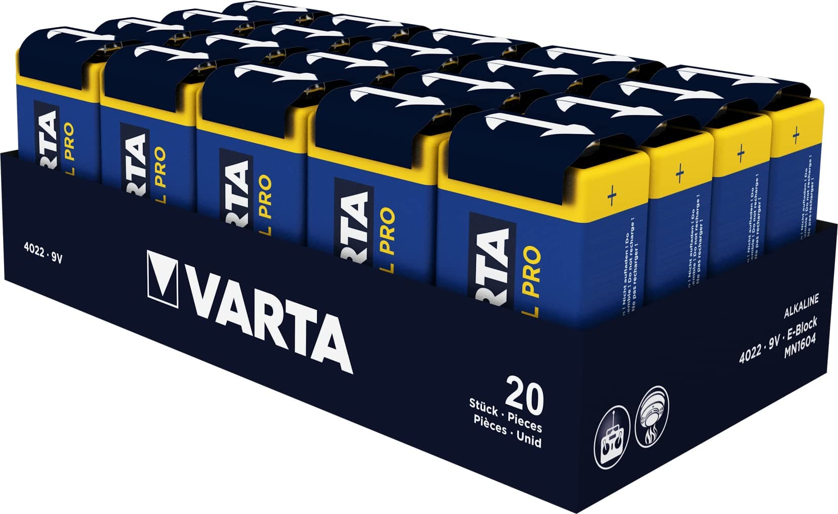 Алкална батерия R22 9V INDUSTRIAL PRO 1pk bulk VARTA