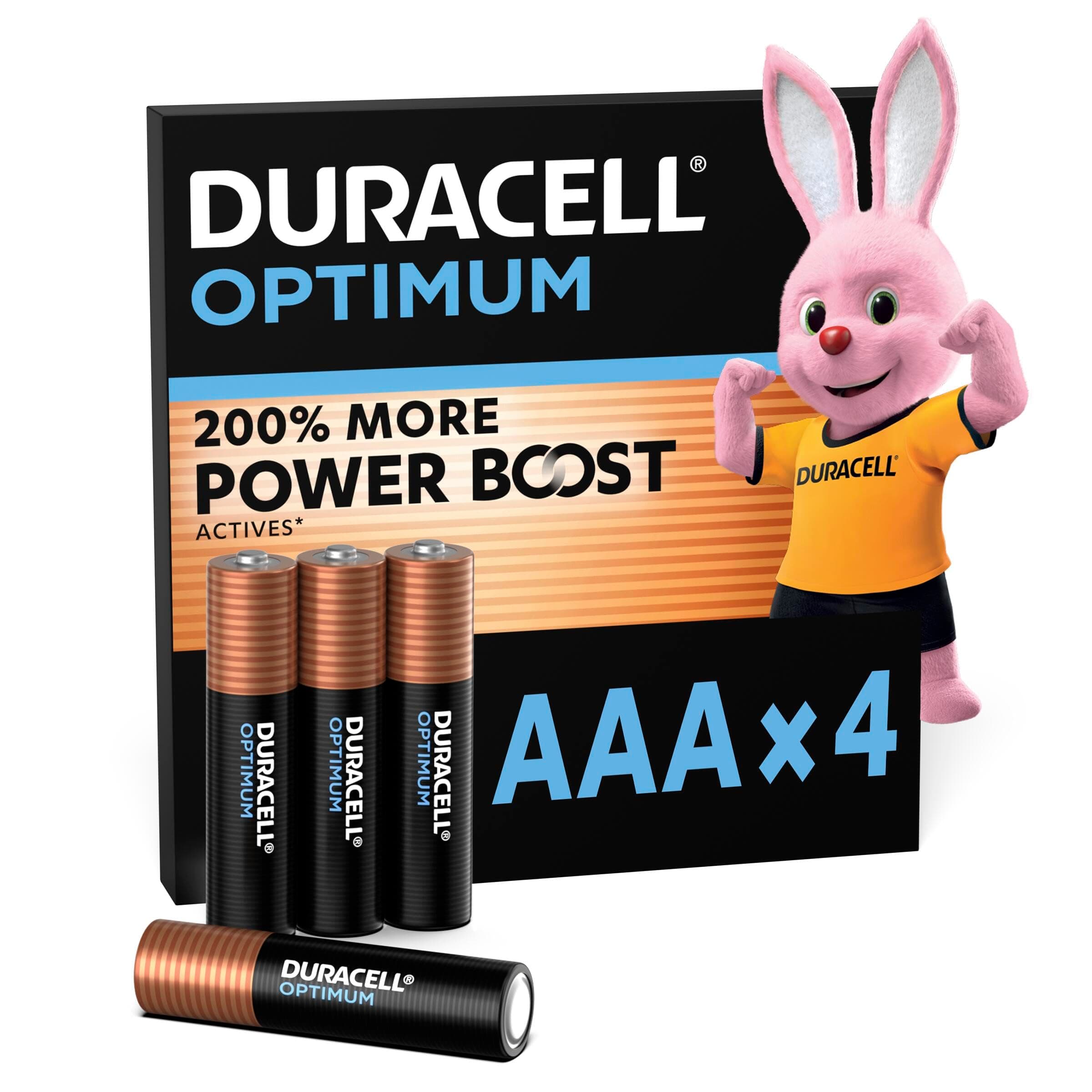 Алкална батерия DURACELL OPTIMUM MX2400 LR03 AAA /4 бр. в блистер/ 1.5V
