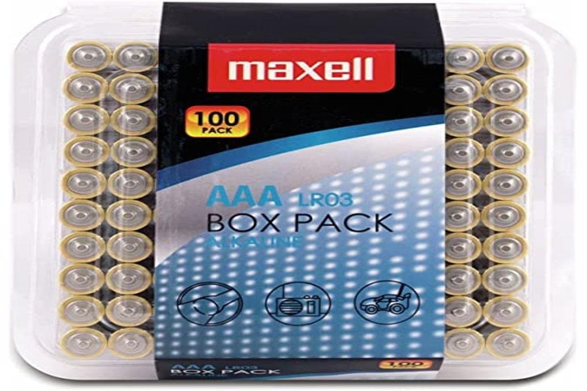Алкални батерии MAXELL LR03 AAA 10x10 бр / 100 бр. в PVC кутия
