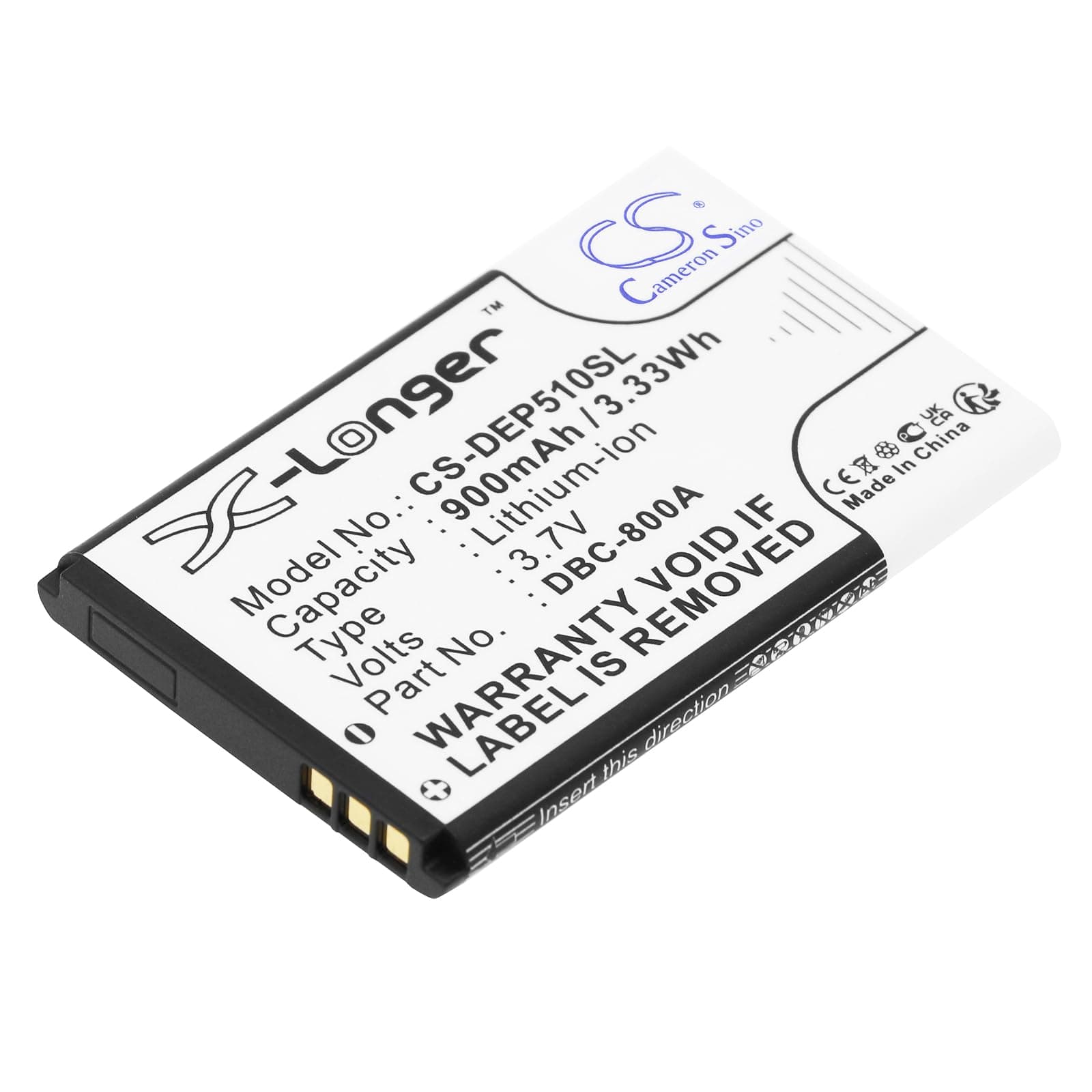 Батерия за телефон DORO 1360 1362 CS-DEP510SL 3,7V 900mAh LiIon CAMERON SINO