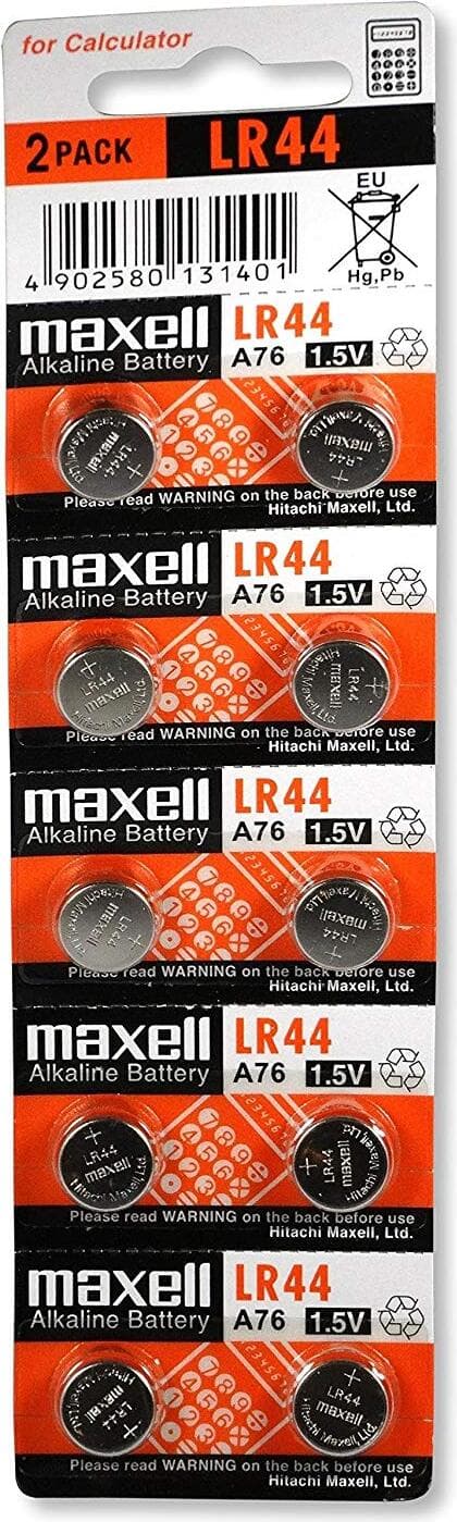 Бутонна микроалкална батерия MAXELL LR-44 /AG13/ 1,55V 10 бр./pack цена за 1 бр.