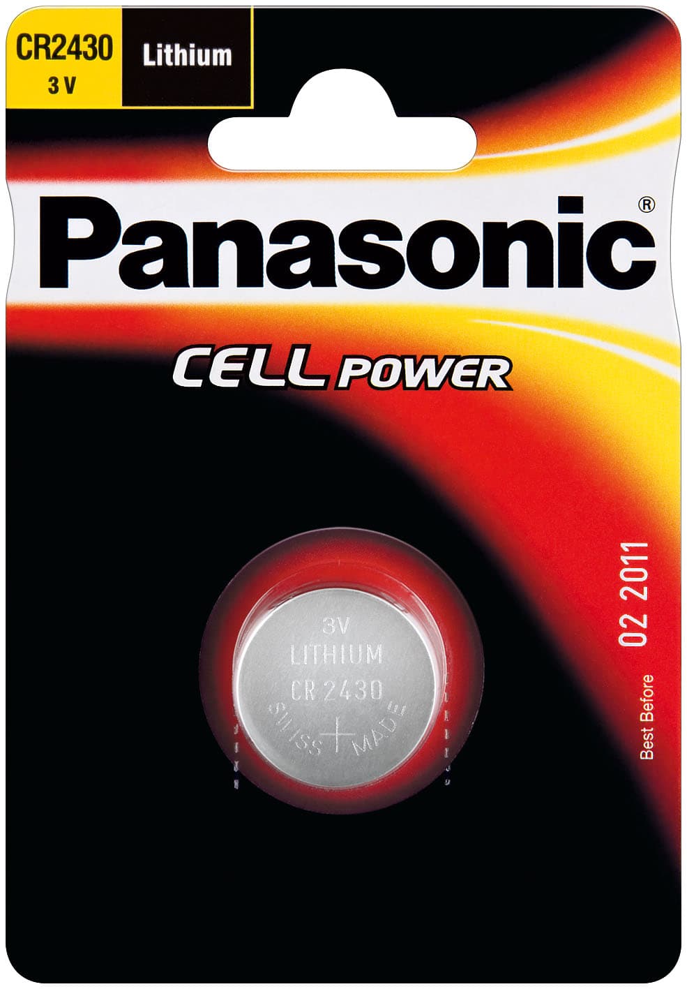 Бутонна батерия литиева PANASONIC CR2430, 3V, 1 бр. в блистер, цена за 1 бр.