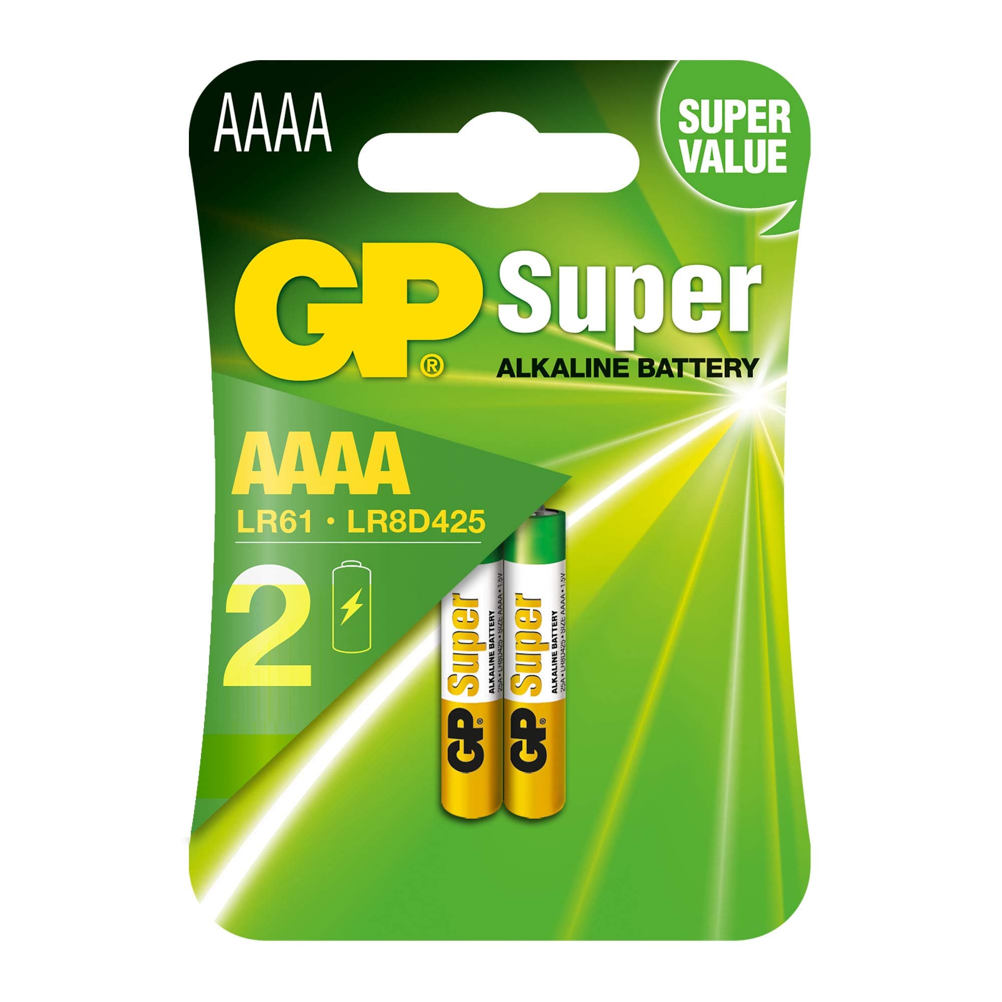 Алкална батерия GP 1.5V AAAA LR61- 2бр. в опаковка GP