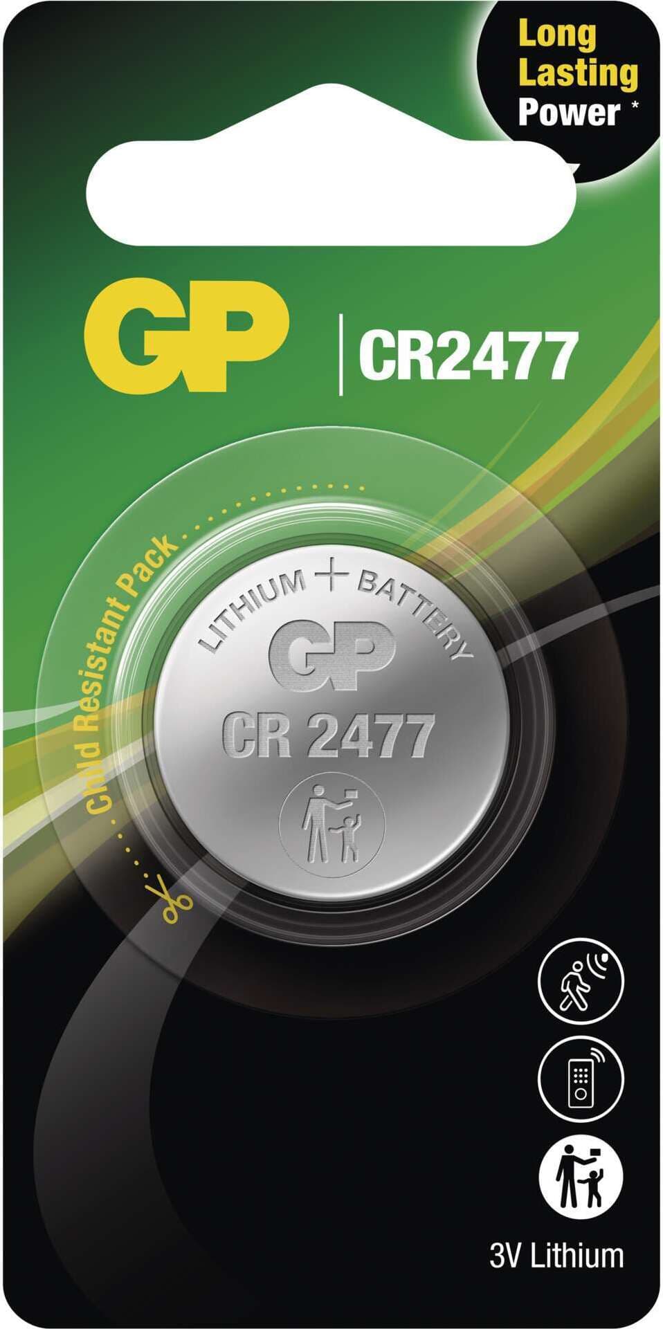 Бутонна батерия литиева GP BATTERIES CR-2477, 3V