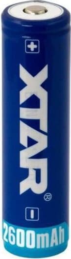 Акумулаторна батерия XTAR за фенери 18650 със защита, 2600mAh, Li-ion