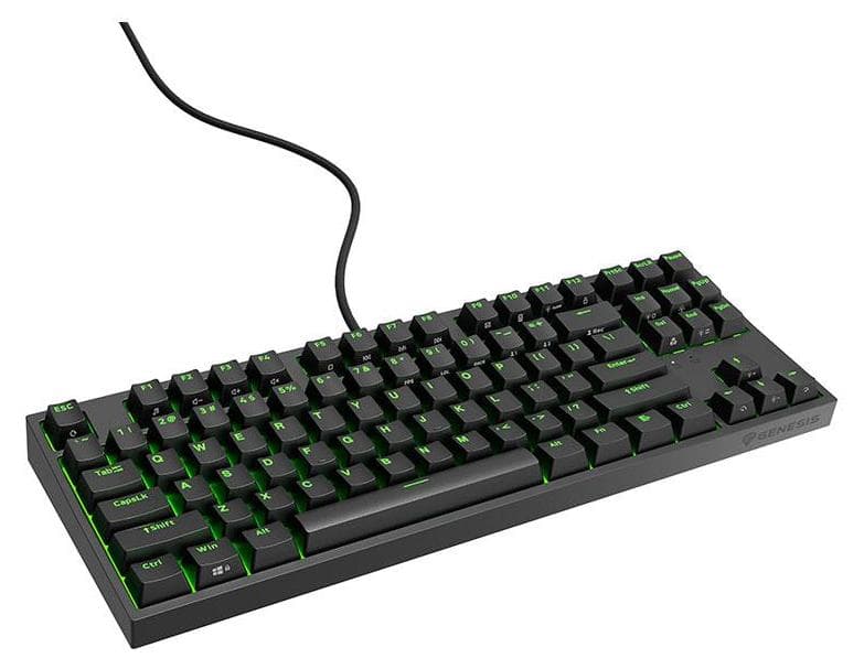 Genesis Gaming Keyboard Thor 404 TKL Black RGB Backlight US Layout Brown Switch
