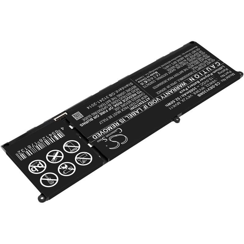 Батерия за лаптоп CAMERON SINO, За DELL Inspiron 13 5310 V6W33, 15.0V, 3500mAh