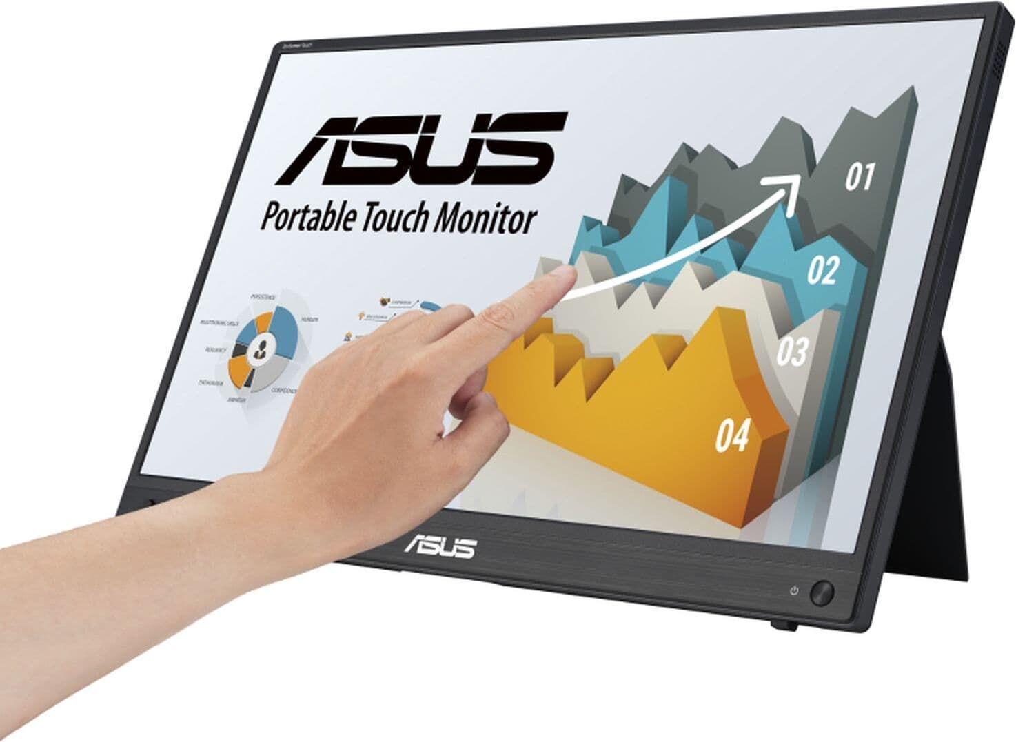 Монитор ASUS ZenScreen Touch MB16AHT, 15.6" FHD (1920x1080) IPS