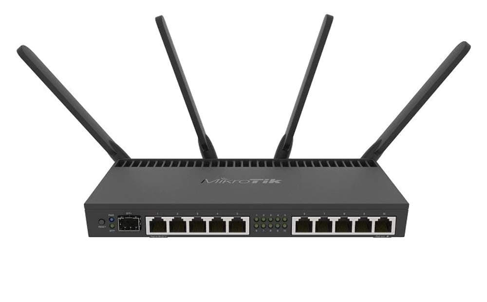 Рутер MikroTik RB4011iGS+5HacQ2HnD-IN, 2.4/5 GHz, 10x10/100/1000, PoE