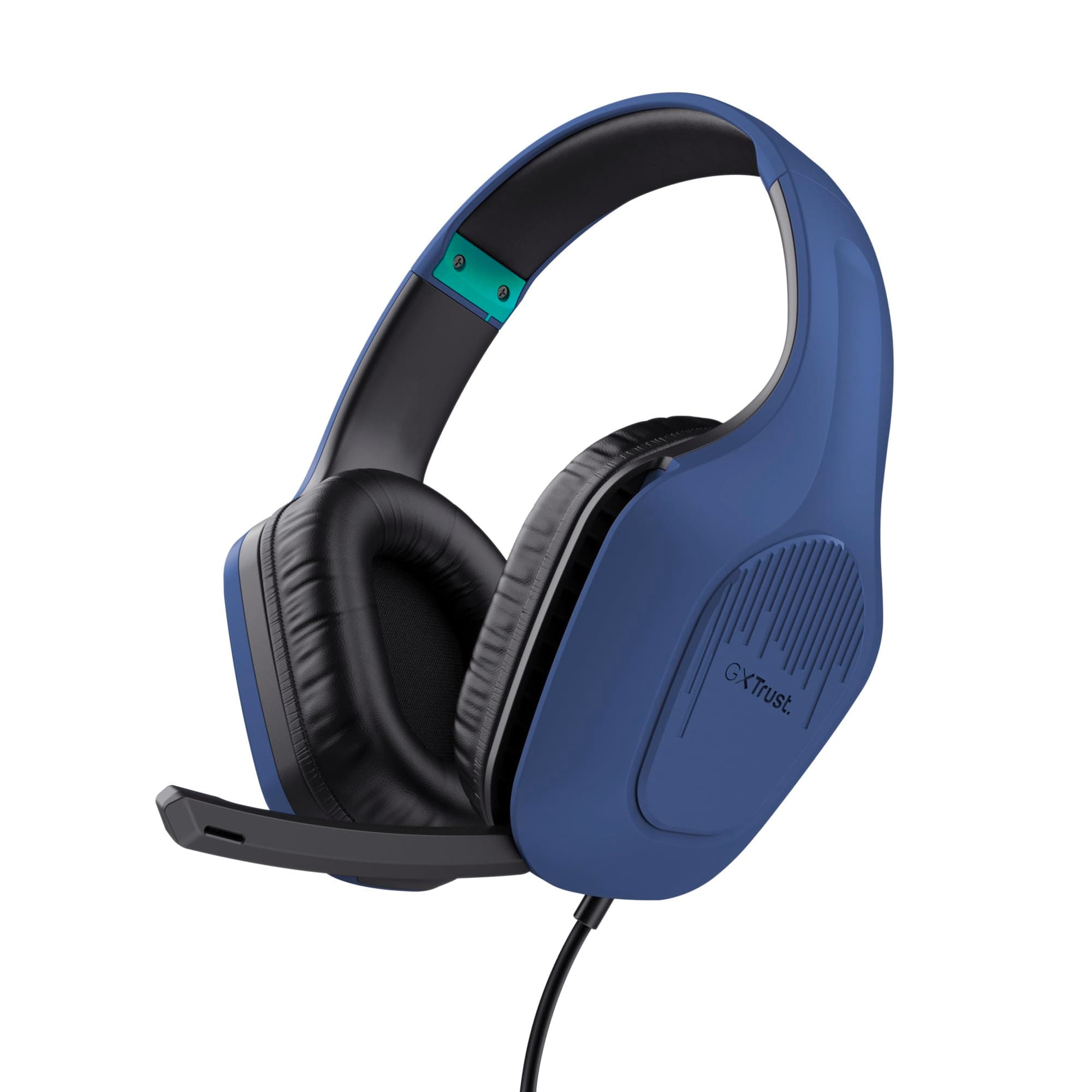 Слушалки Trust GXT 415 Zirox, микрофон, 50mm драйвери, 3.5mm жак, гейминг, сини