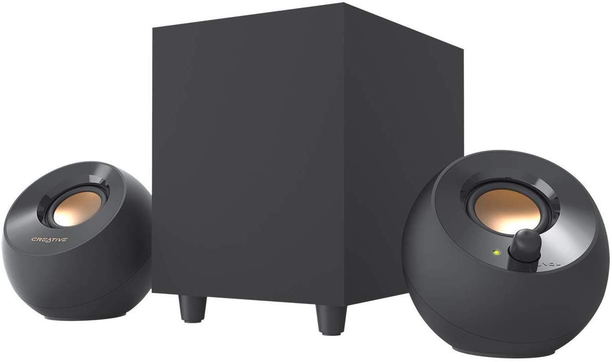 Озвучителна система Creative PEBBLE Plus 2.1, USB,8W