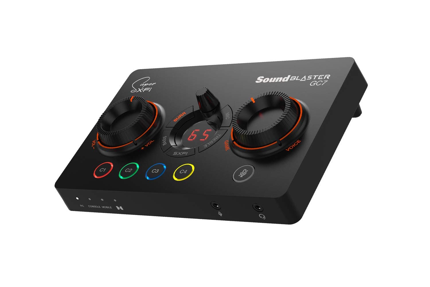 Външна звукова карта Creative Sound Blaster GC7, USB-C, Super X-FI, PC, Mac, PS 4/5, Xbox, Nintendo Switch