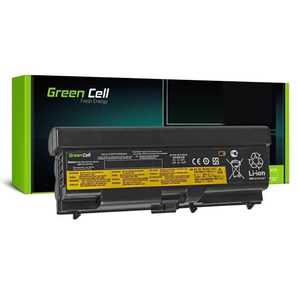 Батерия за лаптоп GREEN CELL, BM Lenovo ThinkPad T410 T420 T510 T520 W510 Edge 14 15 E525 42T4235, 10.8V, 6600mAh