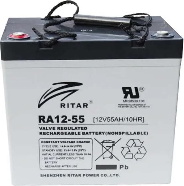 Оловна батерия RITAR (EV12-55), AGM, 12V, 55Ah, За електрически колички