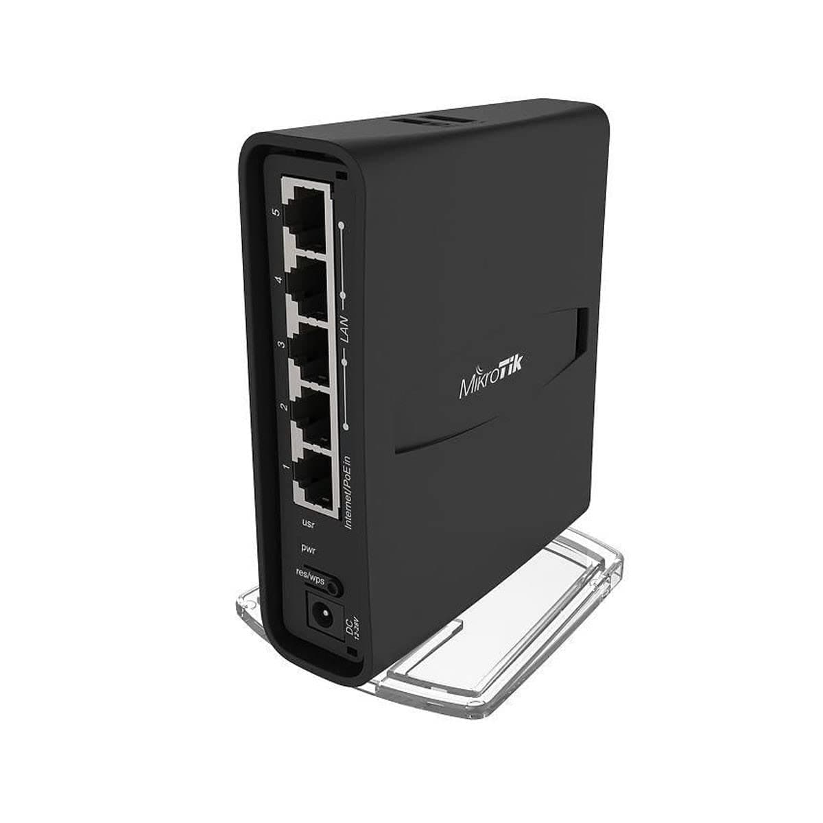 Безжичен Access Point MikroTik hAP ac² RBD52G-5HacD2HnD, 128MB RAM, 5 x Gbit LAN, 2.4Ghz 802.11b/g/n, 5GHz 802.11an/ac