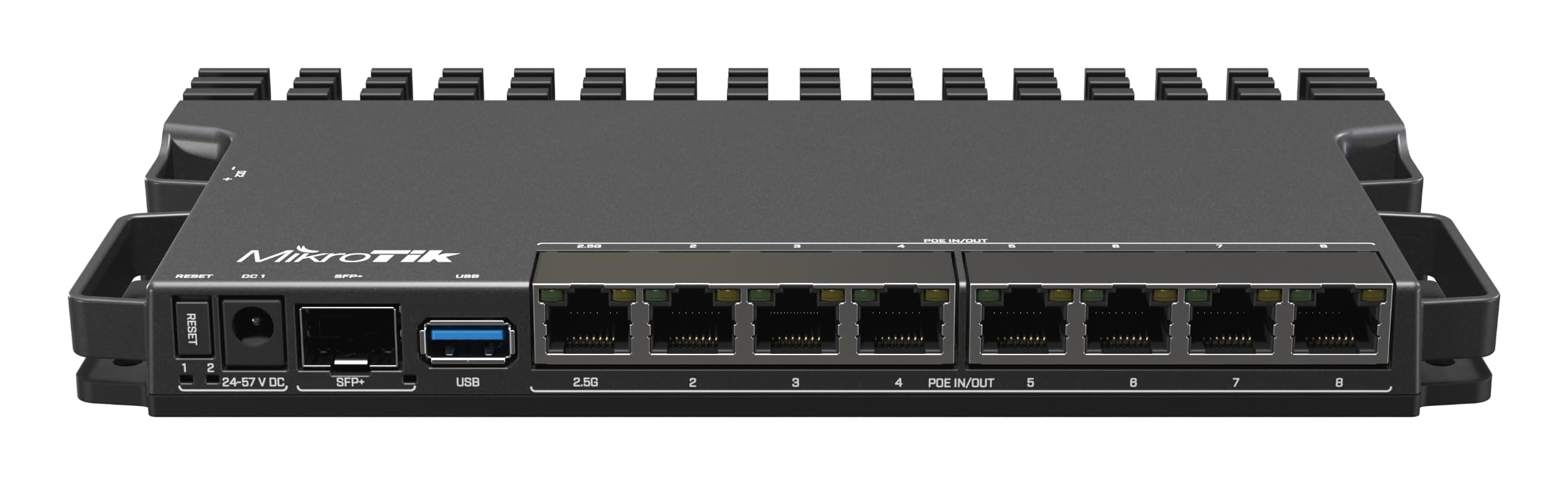 Рутер MikroTik RB5009UPr+S+IN, CPU 1.4GHz, 1GB, 7x10/100/1000, 1xSFP, USB 3.0