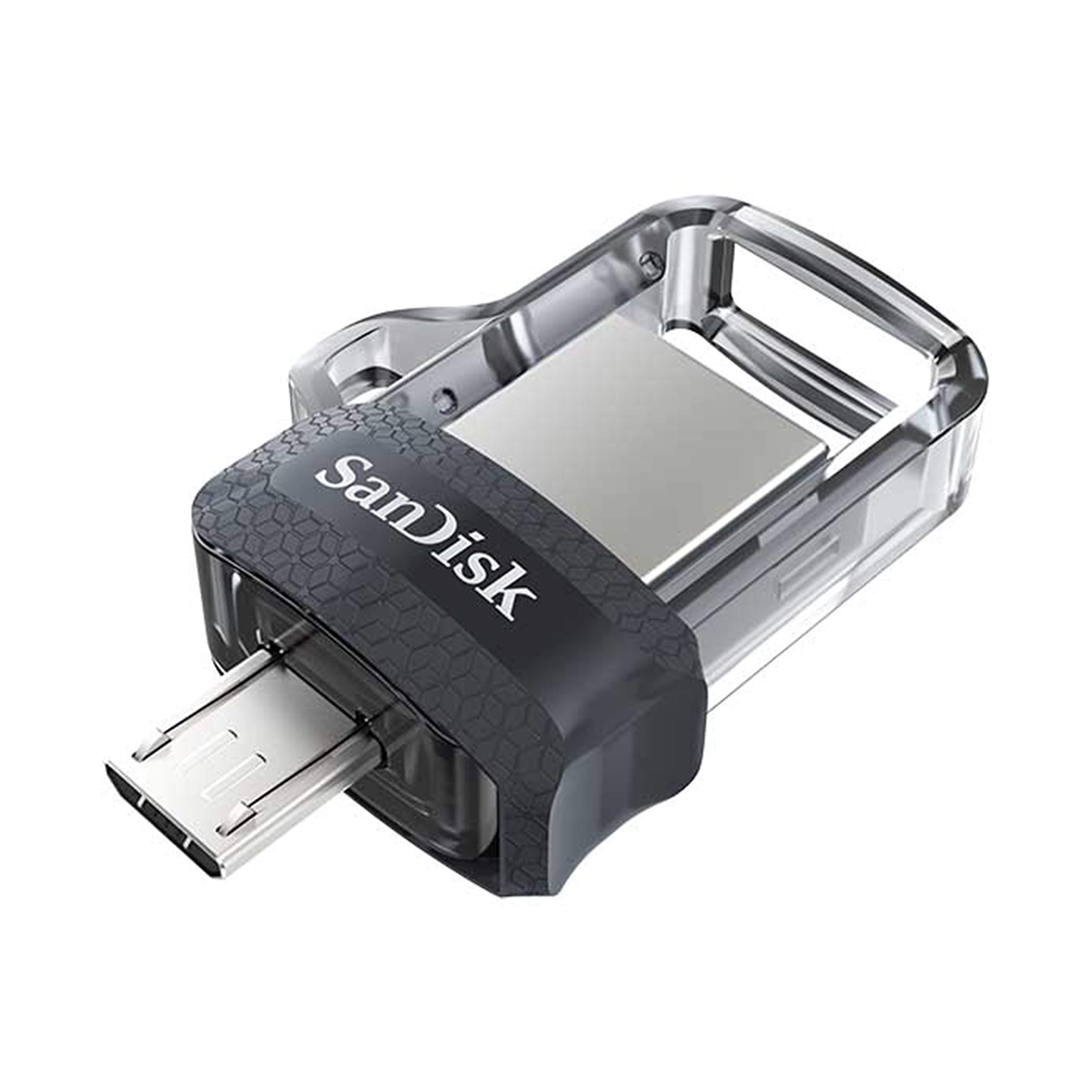 USB памет SanDisk Ultra Dual Drive m3.0, 128GB, OTG, Черен