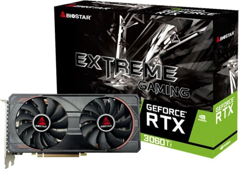 Видео карта BIOSTAR GeForce RTX 3060 TI 8GB GDDR6