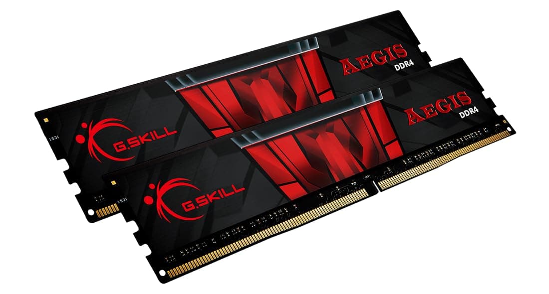 Памет G.SKILL Aegis 16GB(2x8GB) DDR4 3000MHz F4-3000C16D-16GISB