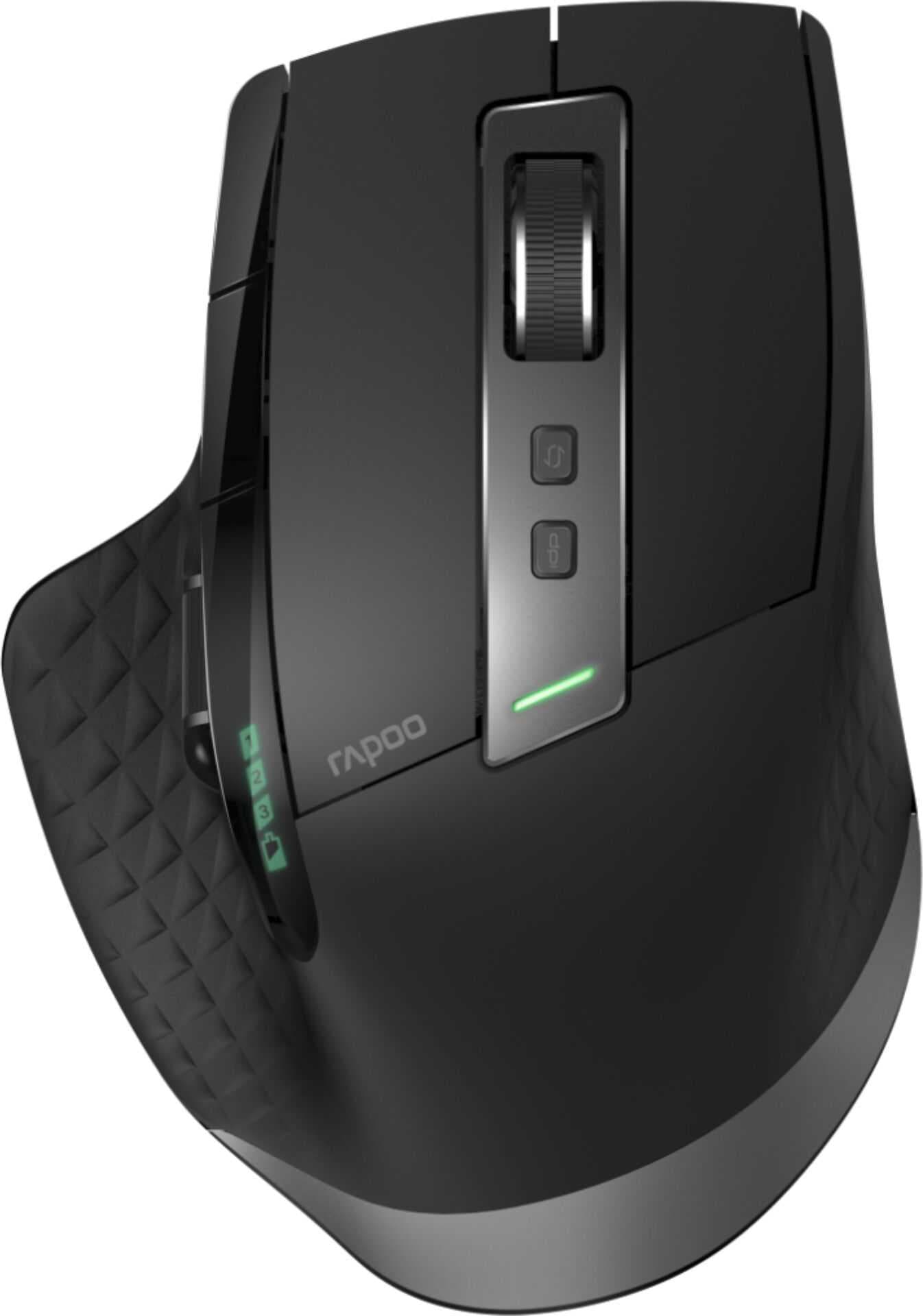Безжична оптична мишка RAPOO MT750S, Multi-mode, Bluetooth & 2.4Ghz, Черна, LiIon Батерия