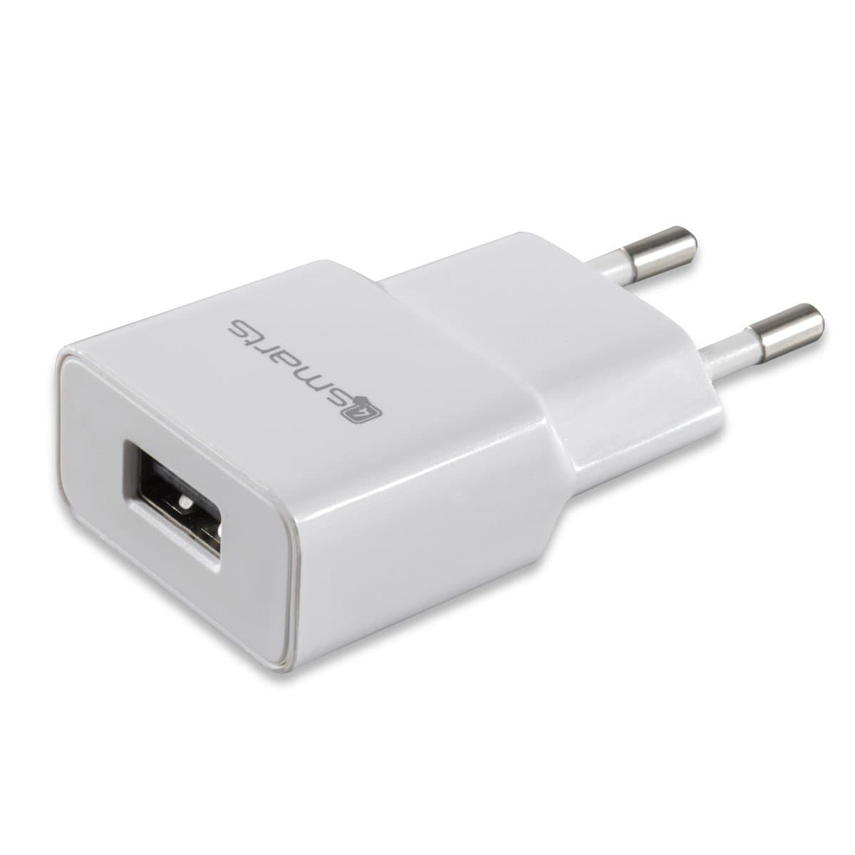 Универсално USB захранване за ел. мрежа за смартфони - 4smarts PowerPlug Compact Wall Charger 1A (retail package)