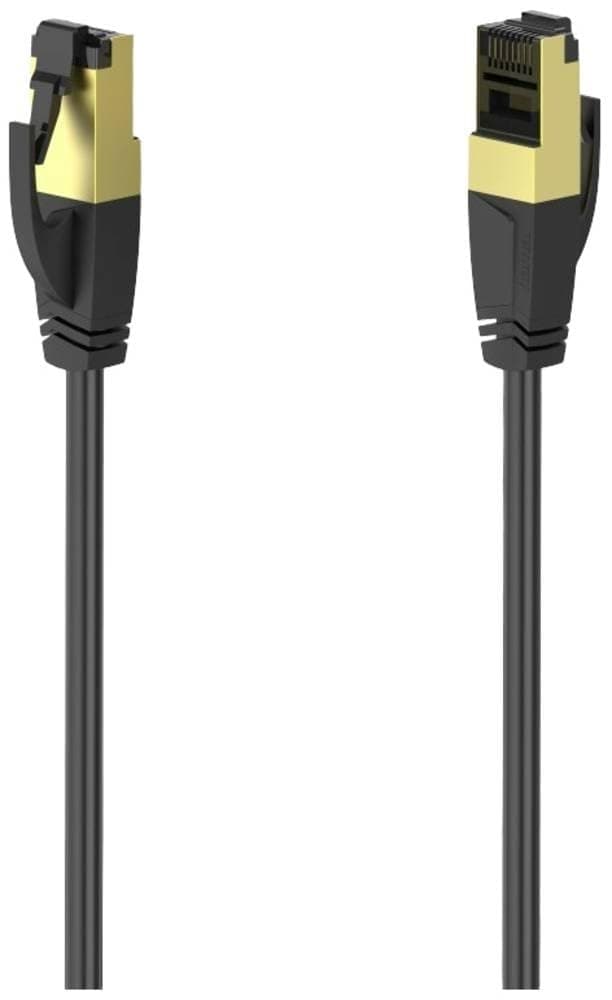 Мрежов пач кабел HAMA S/FTP, CAT 8, RJ-45 - RJ-45, 40Gbit/s, 3.0 m, Halogen-free, Черен
