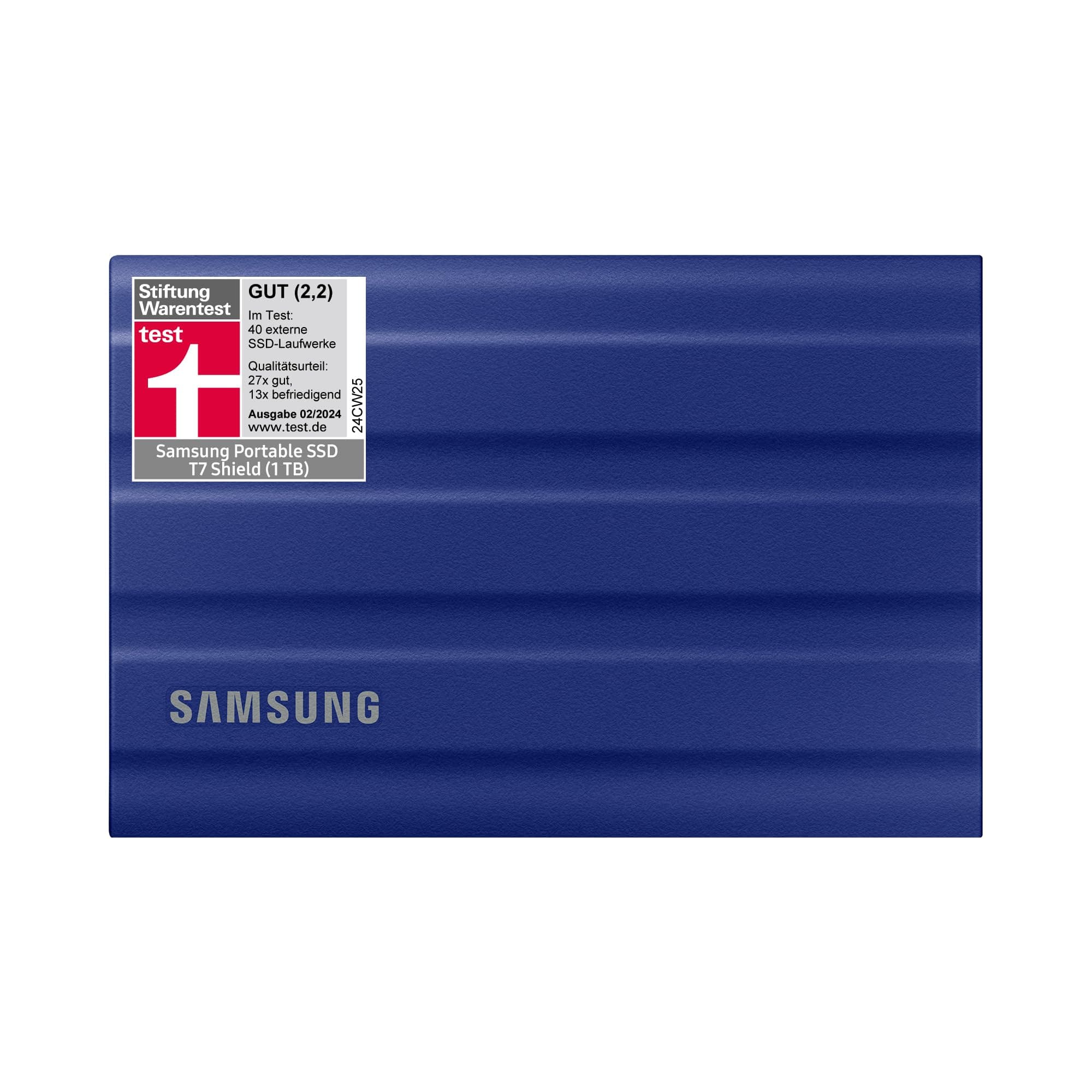 Външен SSD Samsung T7 Shield, 1TB USB-C, Син