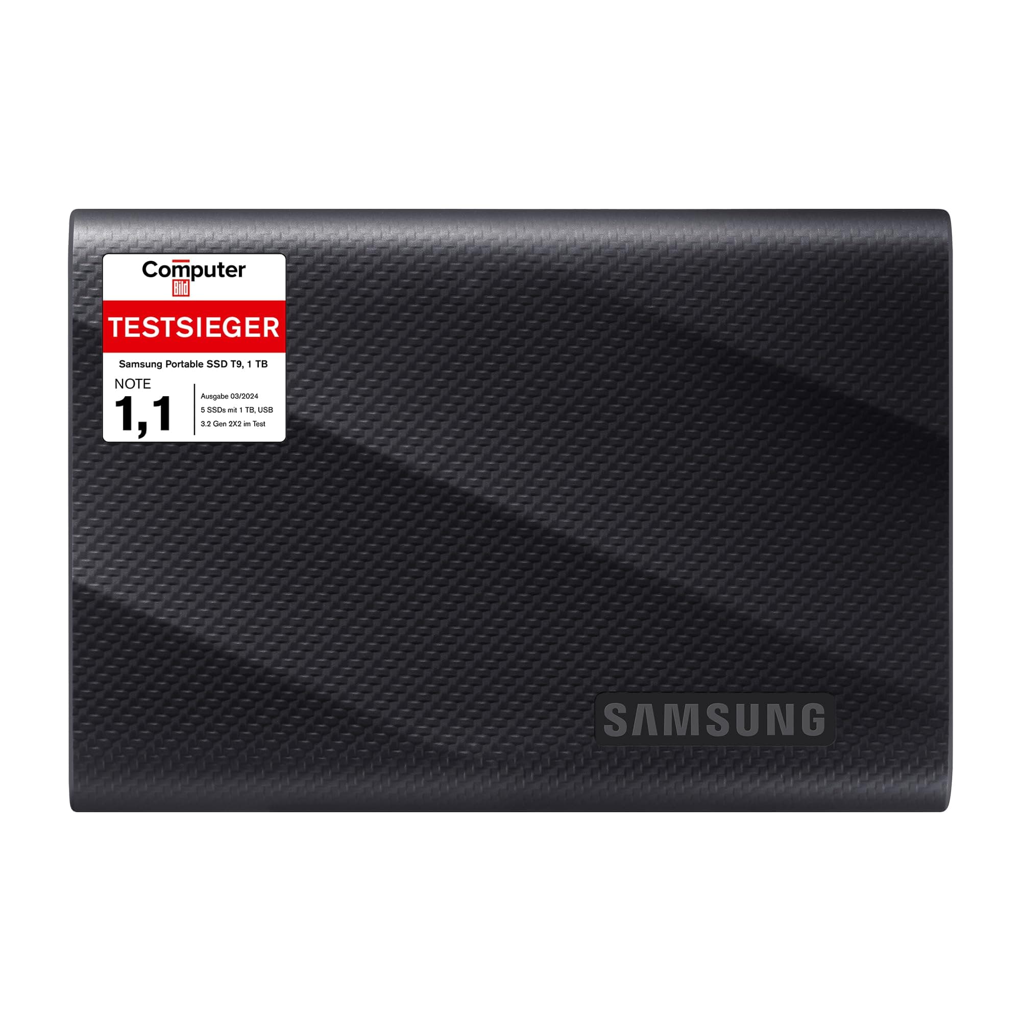 Външен SSD Samsung T9 USB 3.2 Gen 2x2, 1TB USB-C, Черен